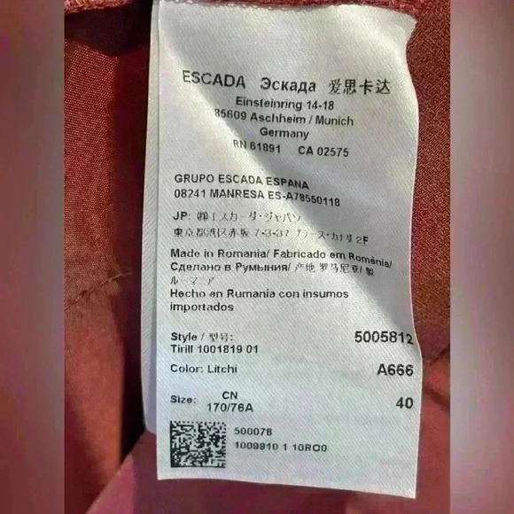 ESCADA Womens 40 Capri Pants - Picture 10 of 11